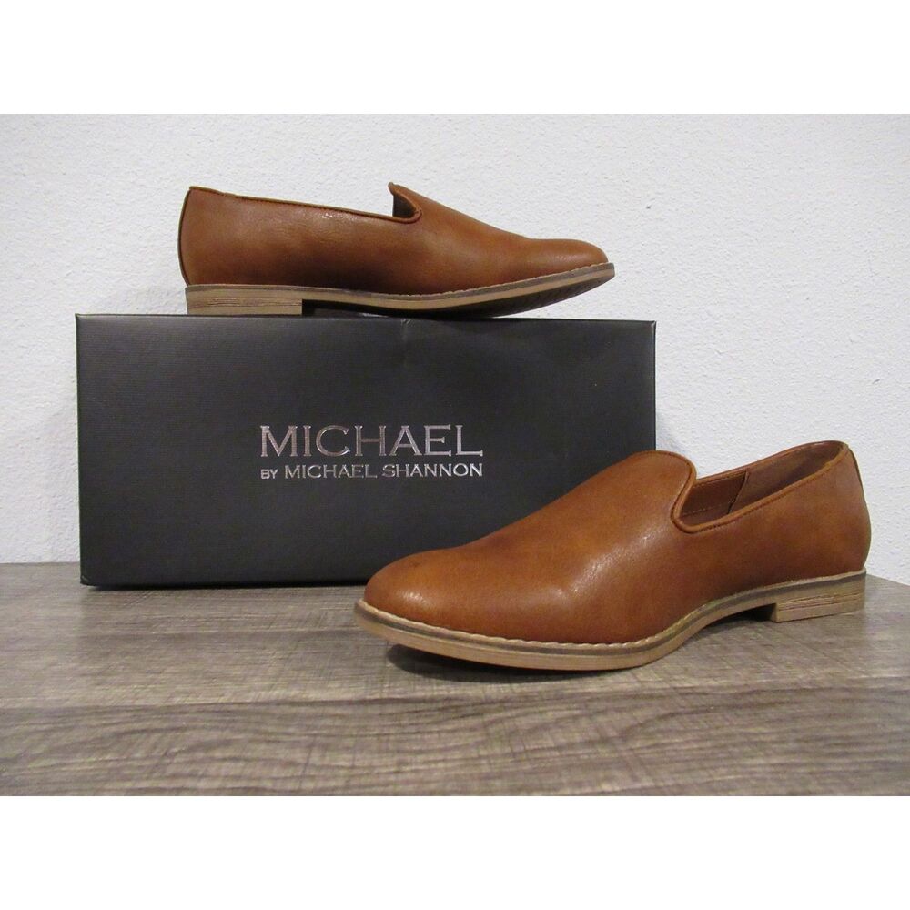 Michael Shannon Women's 7.5M Sherrill Slip On Loafers 103652 Brown NIB